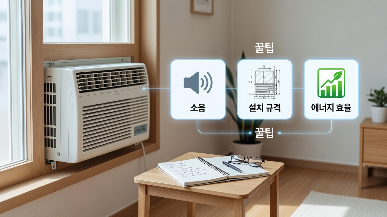 창문형 에어컨 구매 전 필수 체크리스트: 단점, 소음, 설치까지 완벽 가이드 본문 이미지