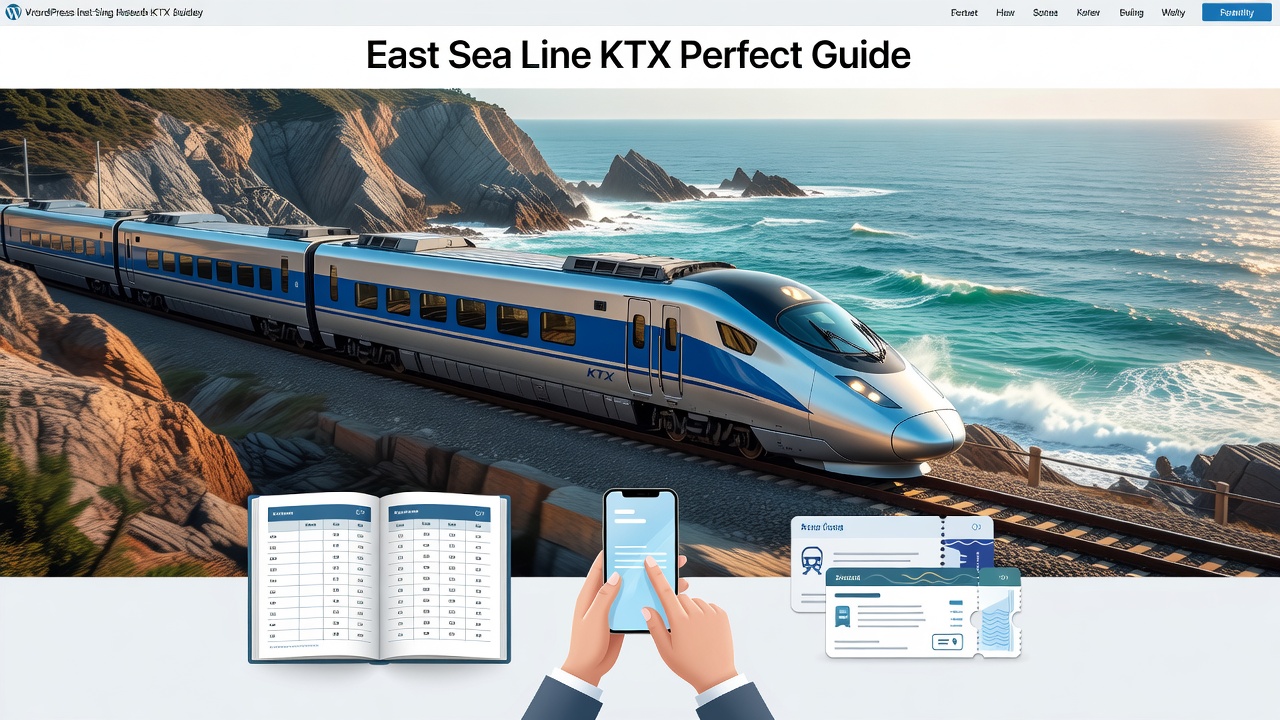동해선 KTX 완벽 가이드: 시간표, 예매, 요금, 노선 총정리 본문 이미지