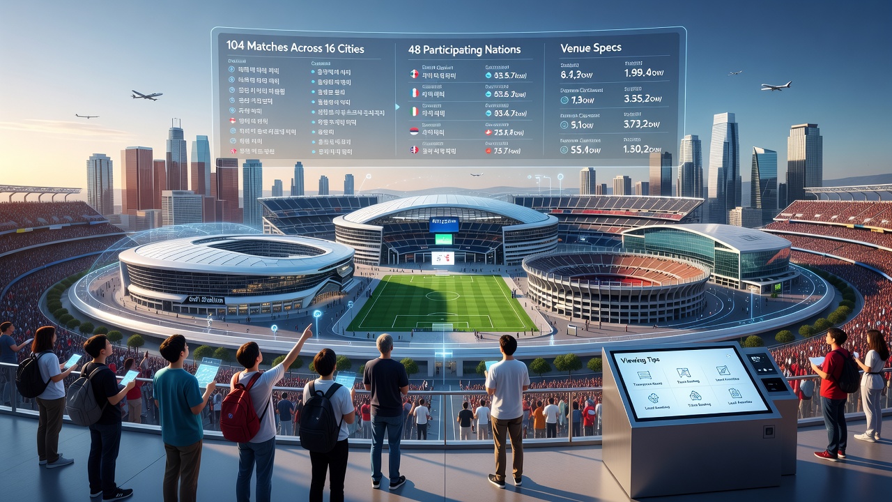 2026 FIFA 북중미 월드컵: 16개 도시 경기장 총정리 및 관람 팁 본문 이미지