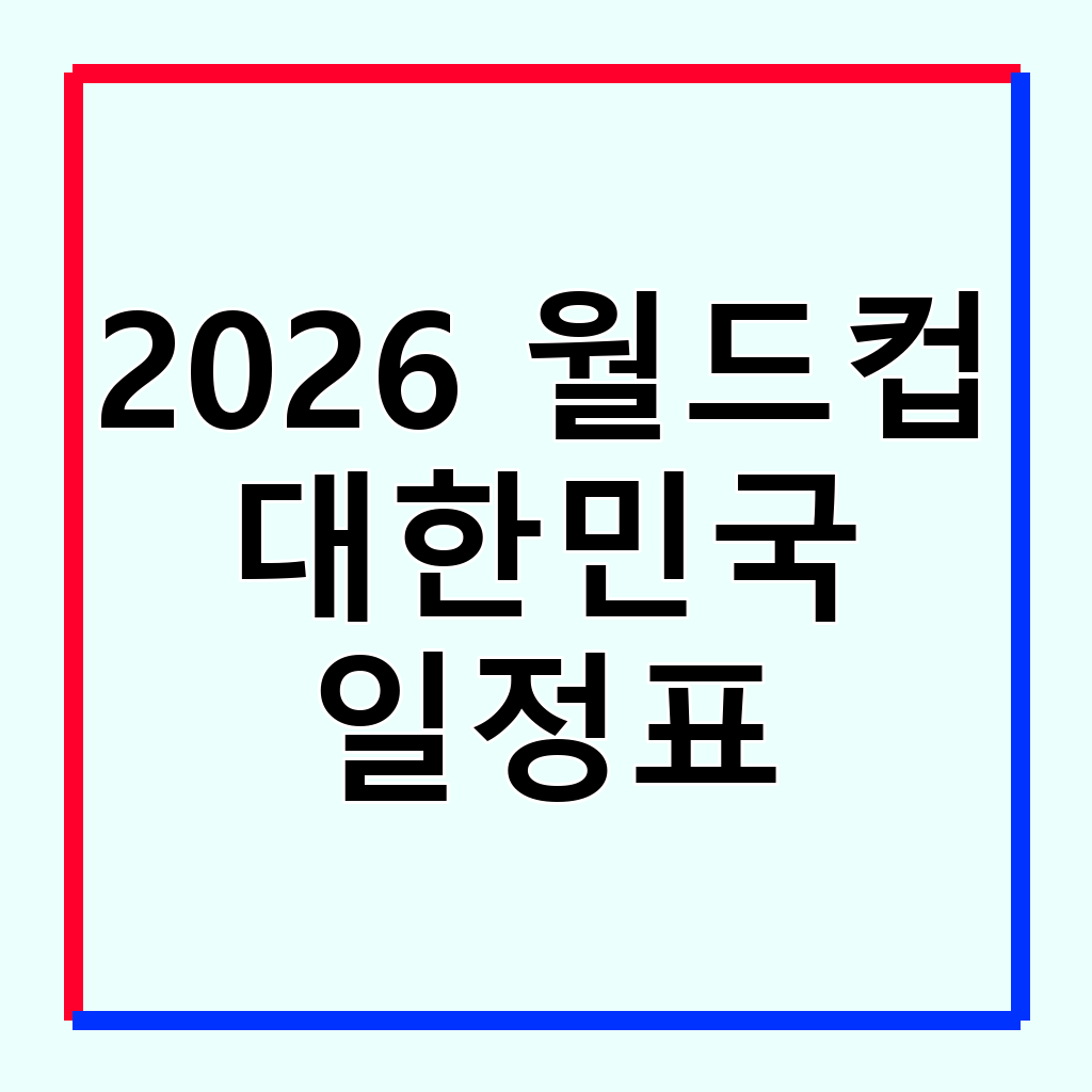 2026 FIFA 북중미 월드컵 대한민국 하이라이트: 놓치지 말아야 할 순간들