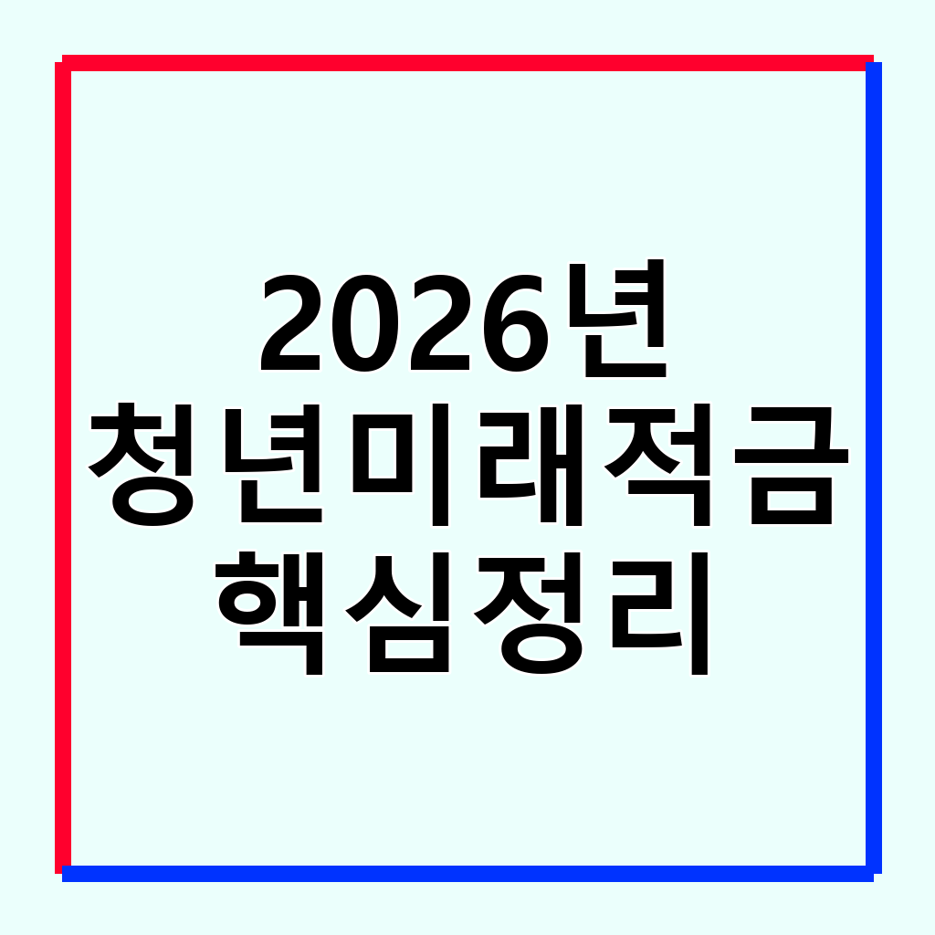 2026년 청년미래적금 vs 청년도약계좌: 나에게 맞는 상품은?